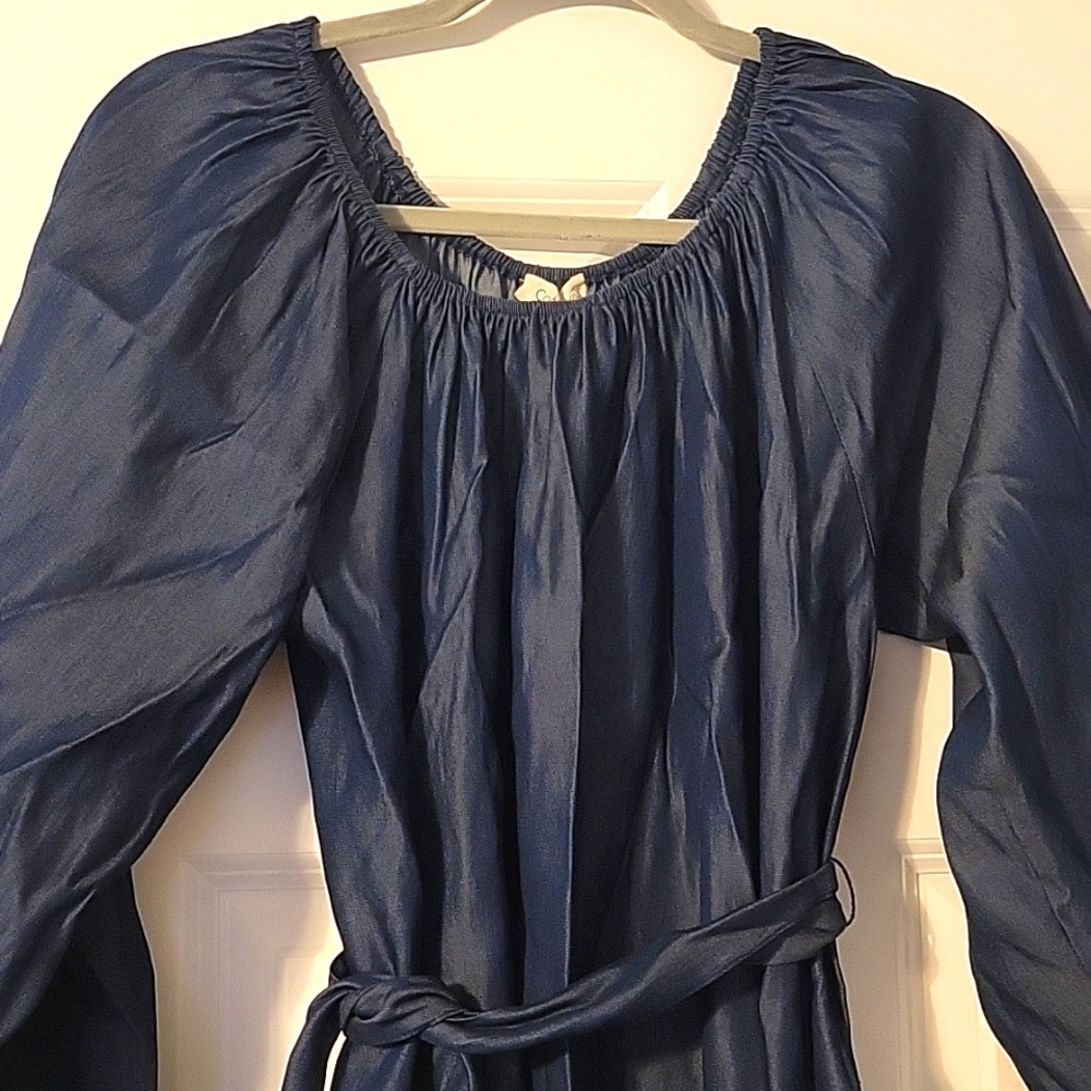 Denim Inspired Dress - Picture 2 of 4